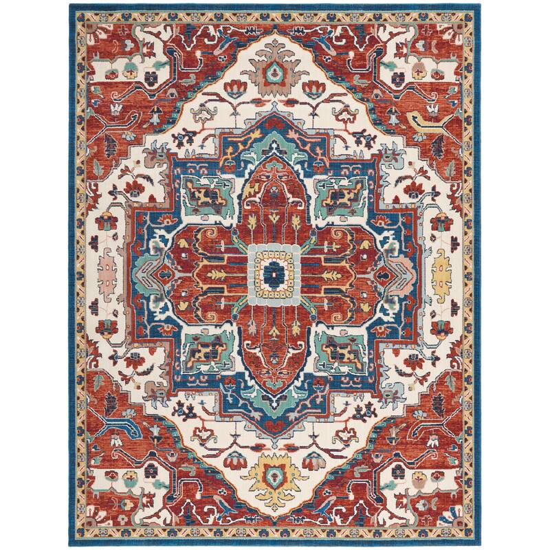 Nourison Parisa Traditional Persian Medallion Bordered Area Rug