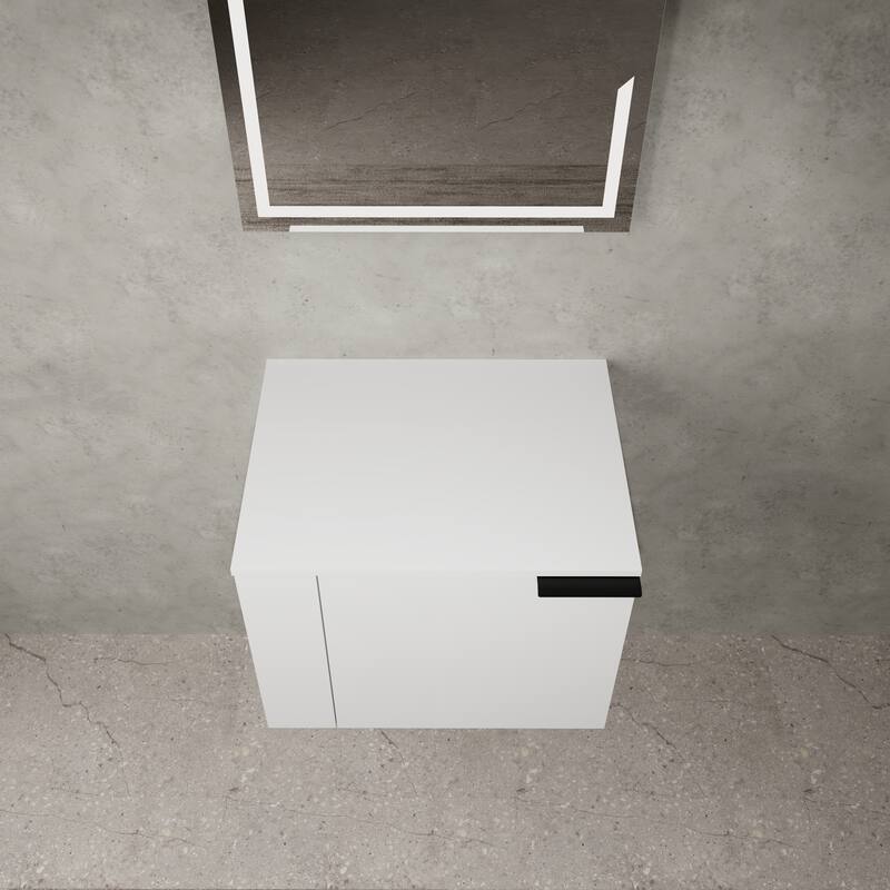 24" Oak Bathroom Vanity Cabinet with Generous Storage, Soft-Close Doors, and Easy Assembly (Sink Not Included)