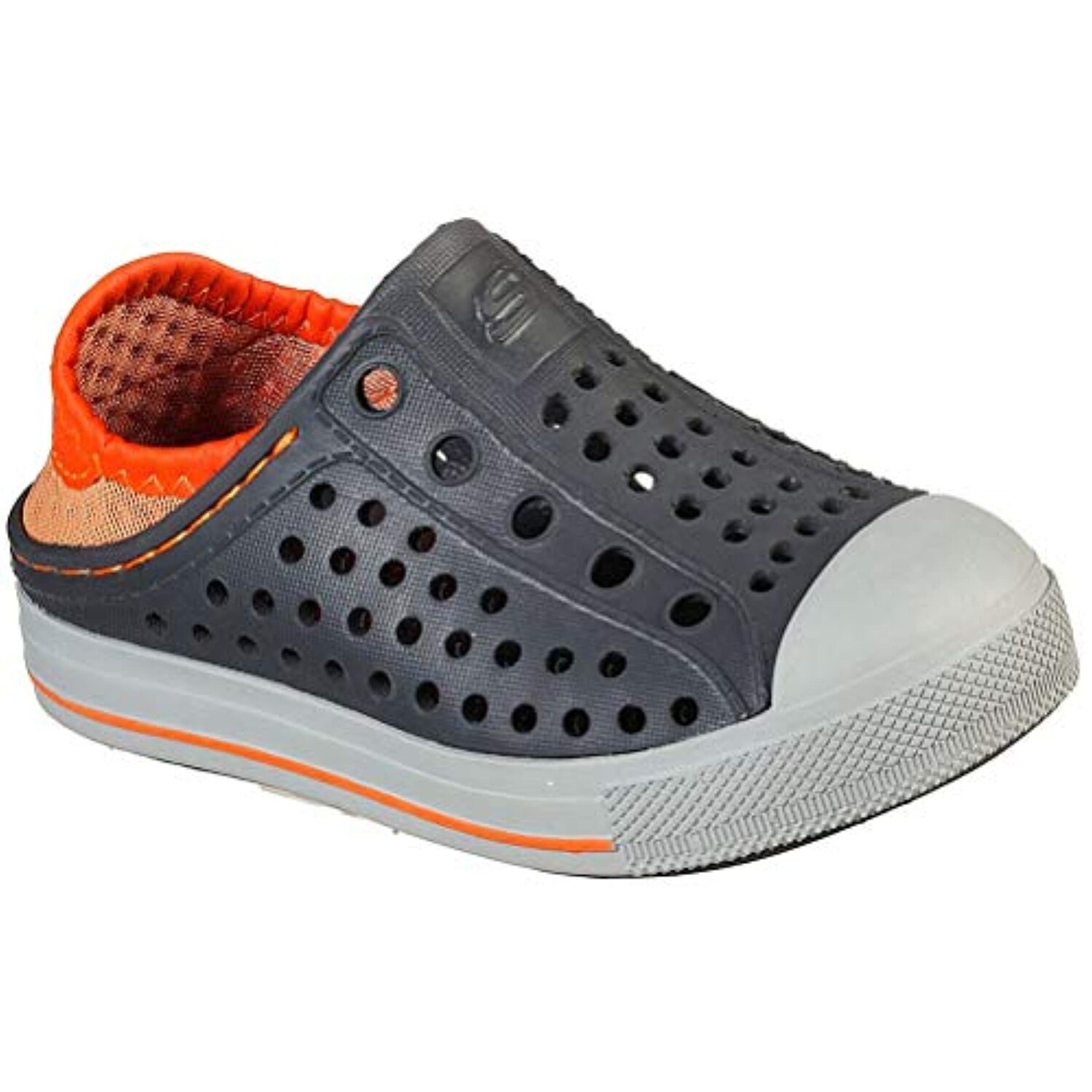Shop Skechers Infant S Guzman Step Aqua Surge Charcoal Orange Overstock 31501650