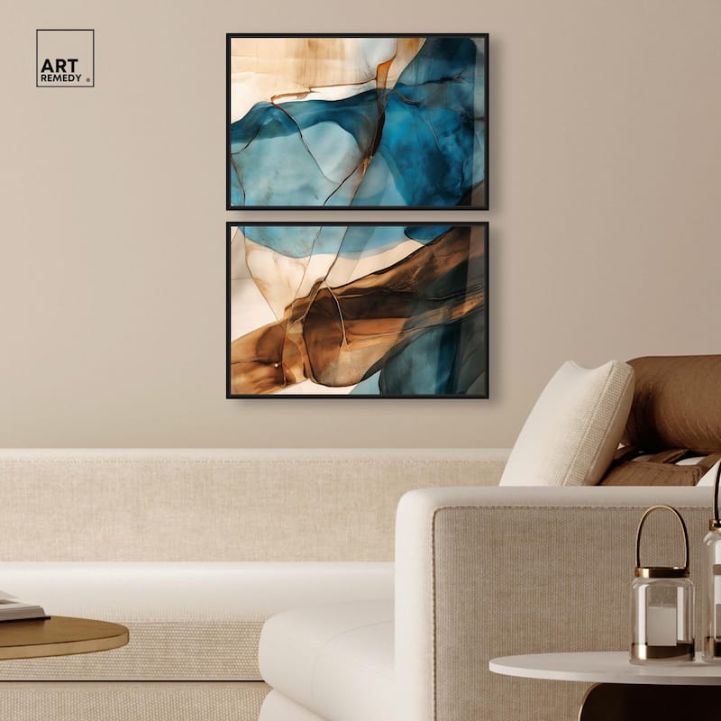 Glitch Aesthetic III Canvas Set of 2 by Art Remedy