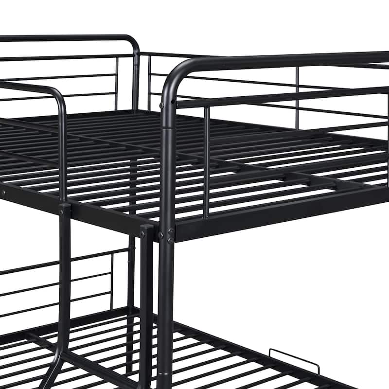 Full XL over Queen Bunk Bed with Trundle
