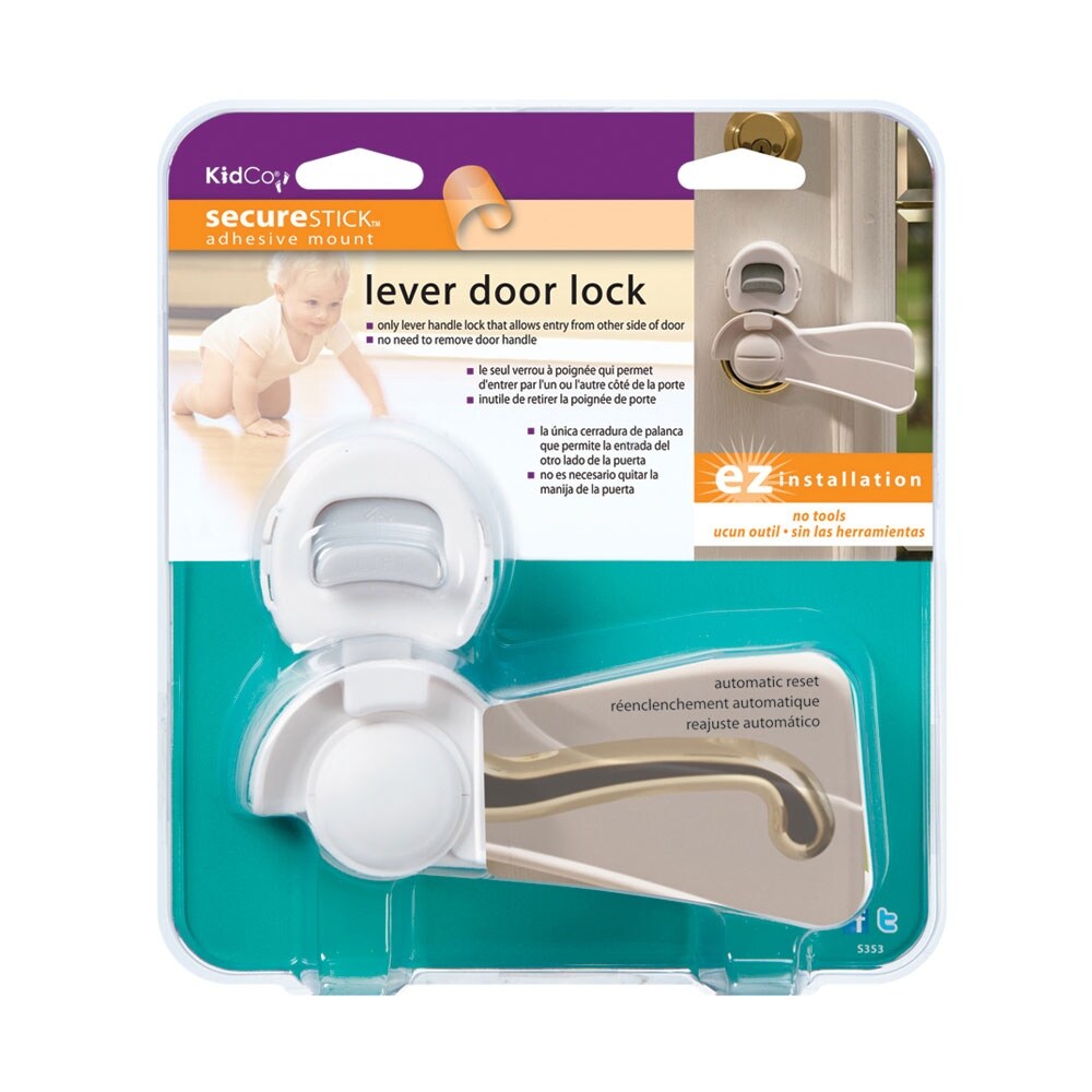Shop Kidco S358 Clear Kidco Door Lever Lock Clear Free Shipping