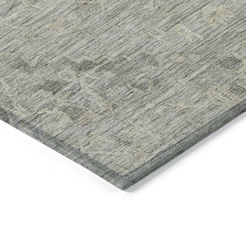 Machine Washable Indoor/ Outdoor Vintage Traditional Chantille Rug