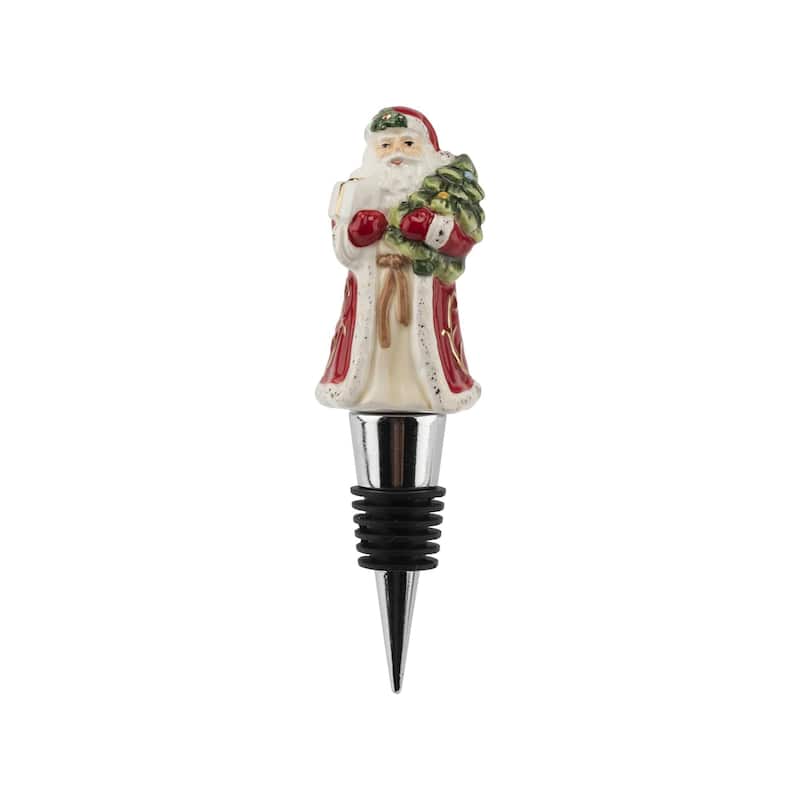 Spode Christmas Bottle Stopper - Santa