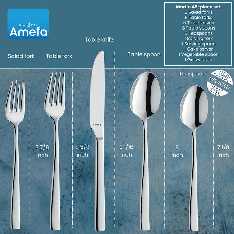 Amefa Martin 45 Piece Flatware Set