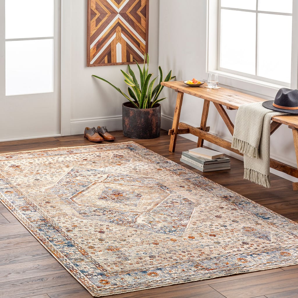 Livabliss Traditional Arya Diamond Area Rug