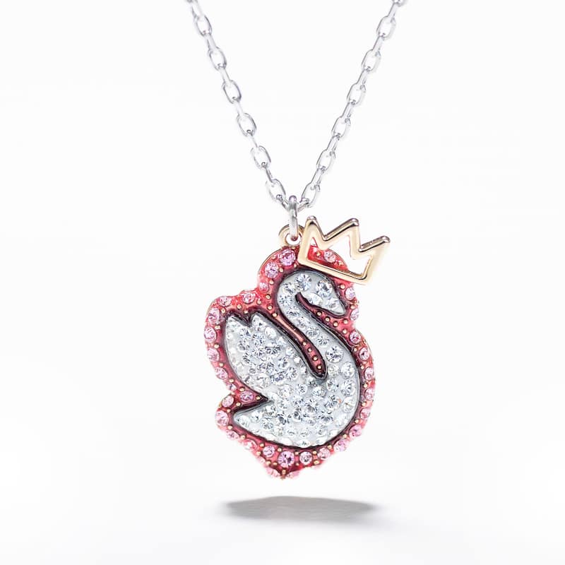 Swarovski Swan Pink Swarovski Crystal Women's Necklace