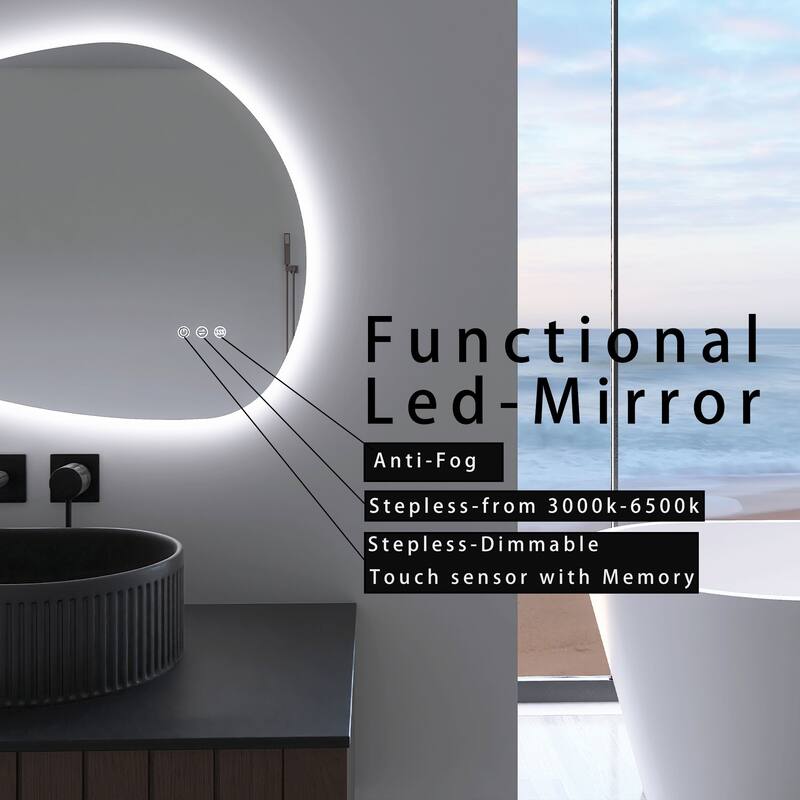 Bathroom LED High Brightness Makeup Mirror