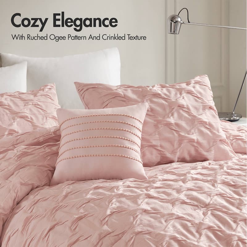 Chelsea Square Bailey Diamond Pucker Woven Comforter Set