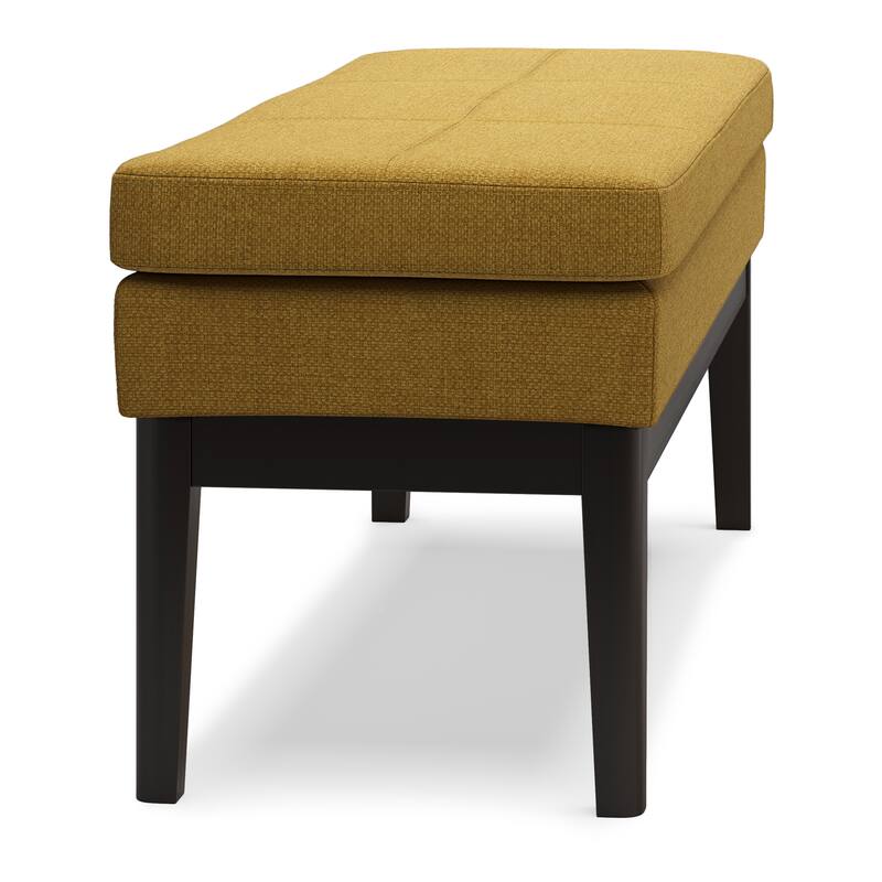 WYNDENHALL Bragg 27 inch Wide Mid Century Small Ottoman Bench
