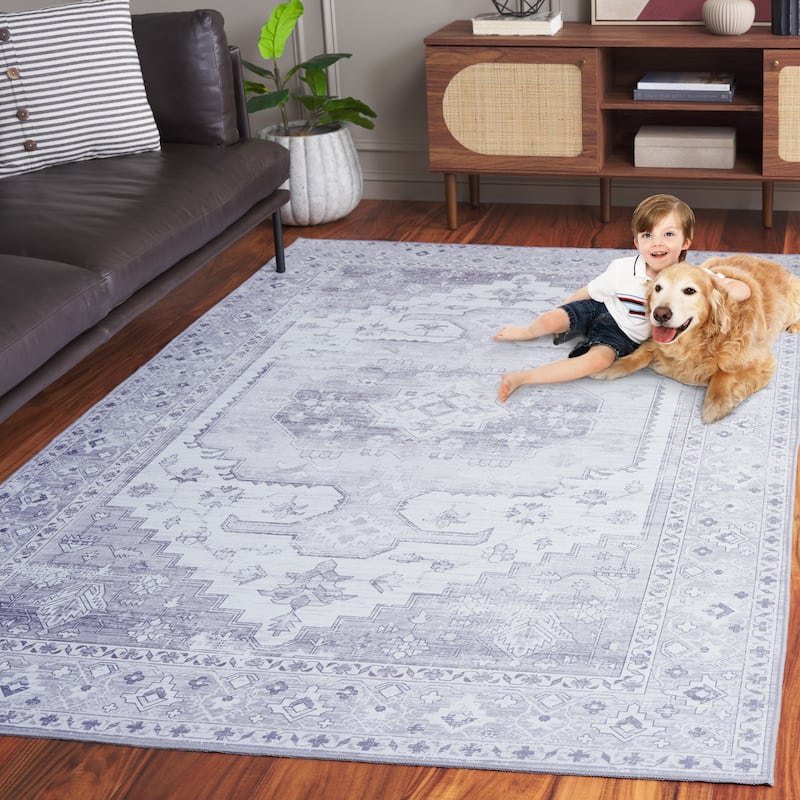 SAFAVIEH Tucson Machine Washable Slip Resistant Namiko Oriental Rug