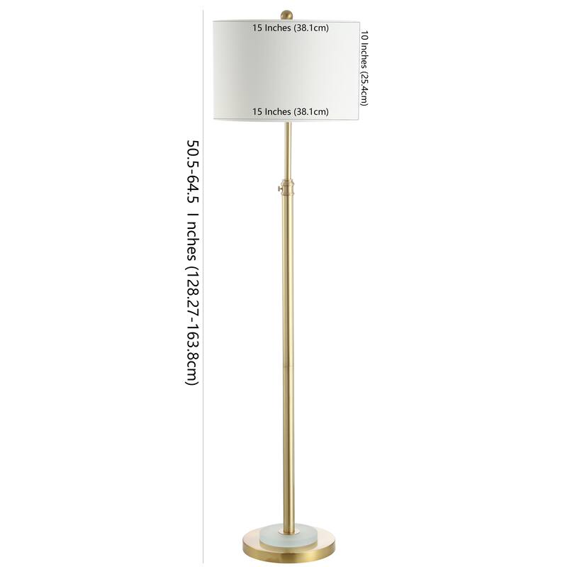 SAFAVIEH Lighting 50-64-inch Adjustable Pierson LED Floor Lamp