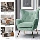 preview thumbnail 109 of 107, Eusebio Tufted Velvet Accent Chair with Wingback, Arms, and Metal Gold Legs for Living Room or Bedroom by HULALA HOME