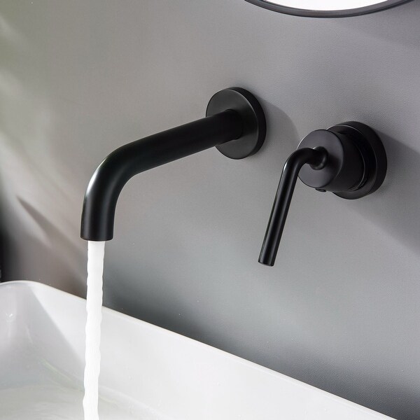 1.5 GPM Single Handle Wall Mount Bathroom Faucet