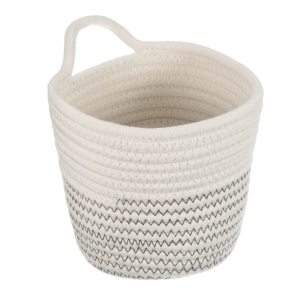 Cotton Rope Plant Basket, Woven Flower Plant Pot for Indoor Home Decor