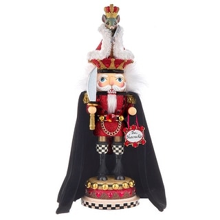 Casse-Noisette Hollywood King Of Hearts - 45,7 Cm - Décor De Noël Pailleté - Kurt Adler