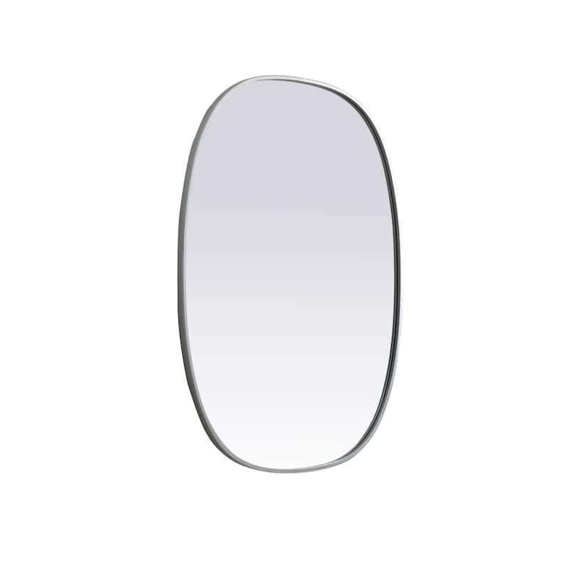 Elegant Lighting MR2B3040 Brynn 30" W x 40" H Modern Oval Bathroom