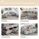 Futzca Modern L-shaped Convertible Sectional Sofa w/ Reversible Chaise