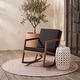 preview thumbnail 9 of 89, SAFAVIEH Outdoor Patio Furniture Vernon Rocking Chair w/ Cushion - 25.6" W x 37.7" D x 30.7" H