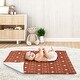 preview thumbnail 3 of 3, Rust White Boho Tribal Mudcloth Baby Receiving Security Swaddle Blanket Orange Woodland Bohemian Southwest Geometric Arrow Aztec