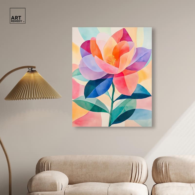 Ail Geofloral II Canvas by Art Remedy, Gallery Wrapped