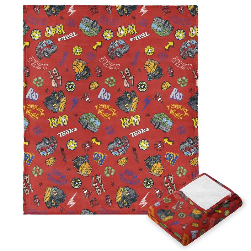 Hasbro Tonka Silk Touch Throw Blanket