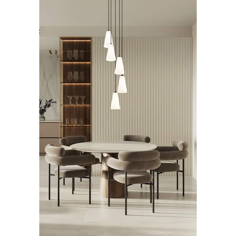 Farrell 5 Light Chandelier in Matte Black