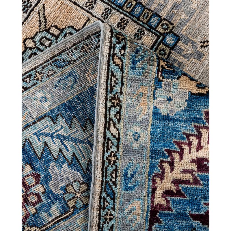 Serapi One-of-a-Kind Hand-Knotted Area Rug - Gray - 8' 10" x 11' 9"