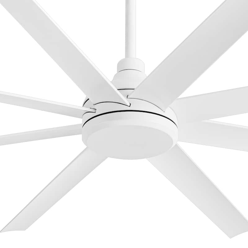 65/72/84-In Black/White Industrial Ceiling Fan with Remote without Light(8-Blade)
