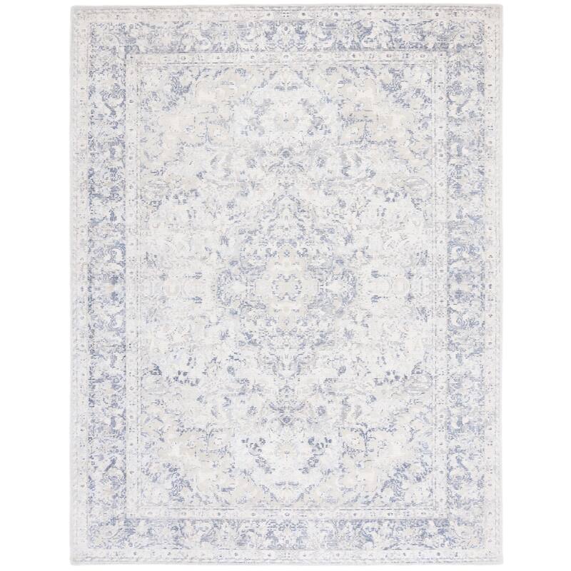SAFAVIEH Handmade Restoration Vintage Katsuji Wool & Viscose Rug - 8' x 10' - Ivory/Blue