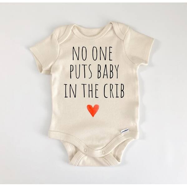 slide 2 of 6, Baby In The Crib - Baby Boy Girl Clothes Infant Bodysuit Funny Cute Newborn Blue - 0-3M