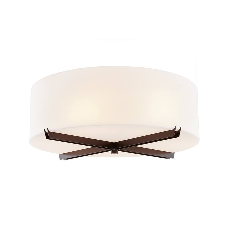 EVOLV Acryluxe Crossbar 18-inch Close-to-Ceiling Drum with Opal Acrylic