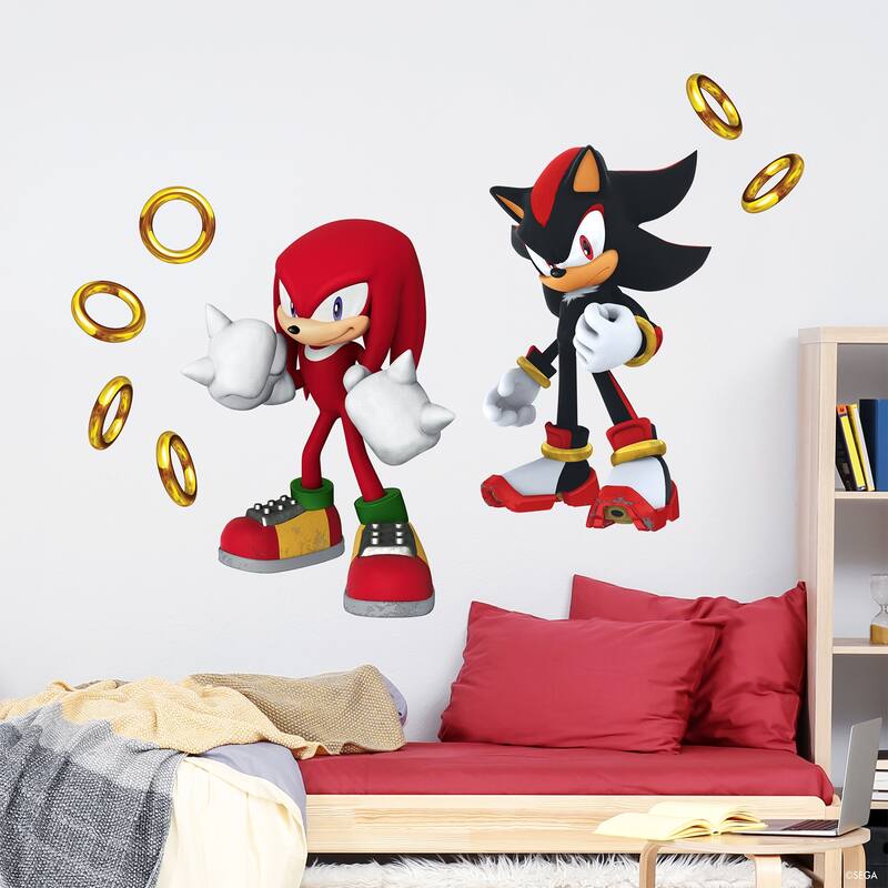 WallPops Sonic The Hedgehog Knuckles and Shadow Wall Decals