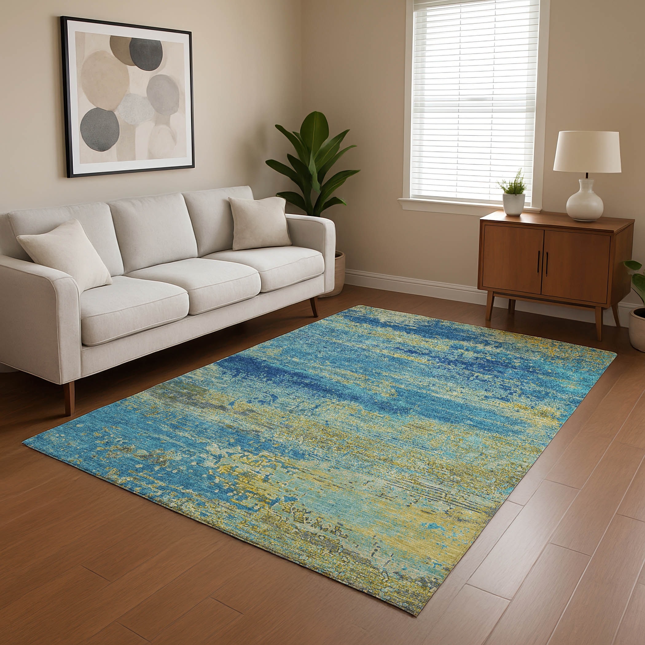 Premium Washable Super Soft Abstract Modern Mayfield Rug