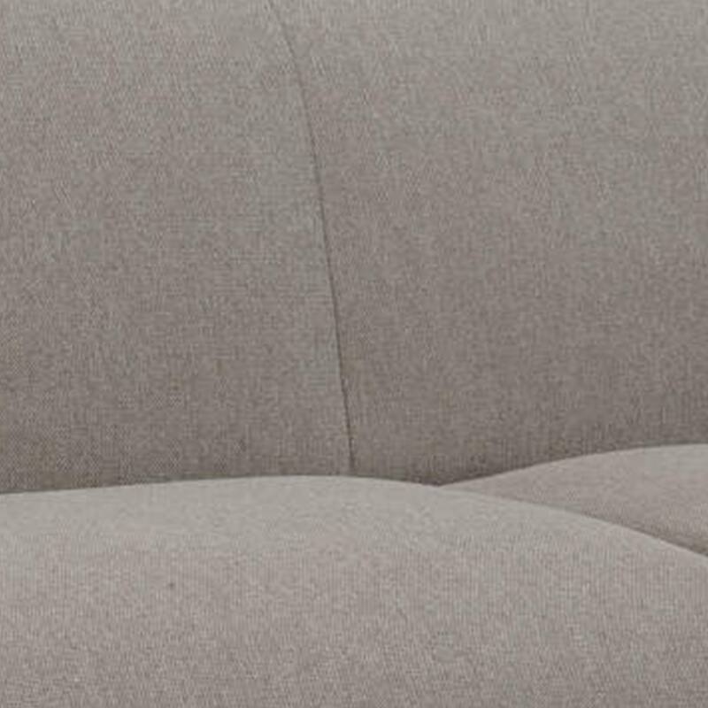 Naeli 86 Inch Sofa, Compact Modern Design, Plush Brown Linen Upholstery