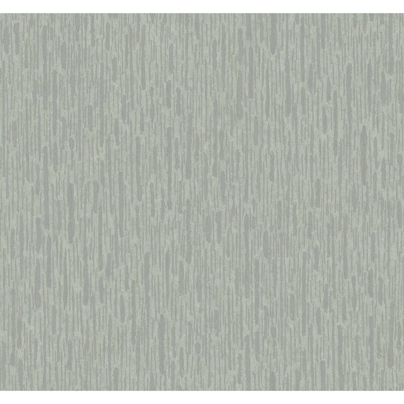 Fargo, Metallic Cascade 26.9' L X 27" W, Wallpaper Roll - Pale Green & Silver
