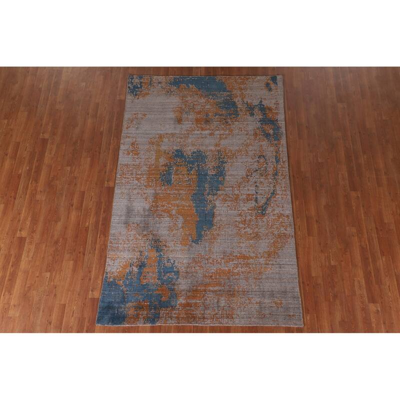 Abstract / Modern Area Rug Hand-Knotted Wool Carpet - 5'2" x 8'3"