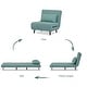 preview thumbnail 123 of 176, Artdeco Home - Tustin Upholstered Convertible Lounge/ Sleeper Chair