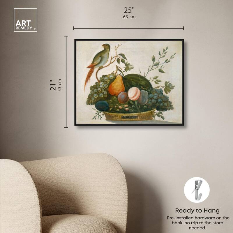 Randall Fruit with Parrot 1777 Canvas by Art Remedy