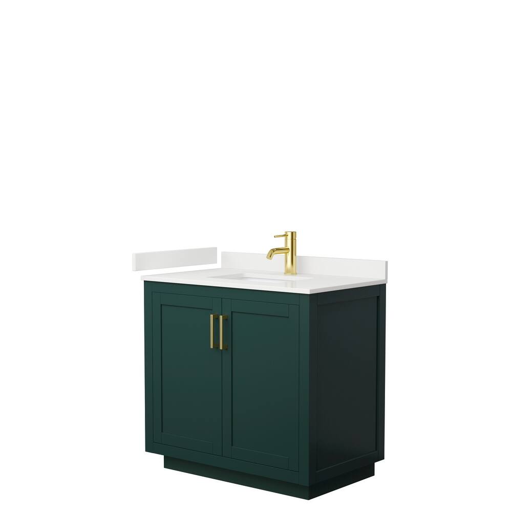 Miranda 36-inch Single Vanity, Quartz Top