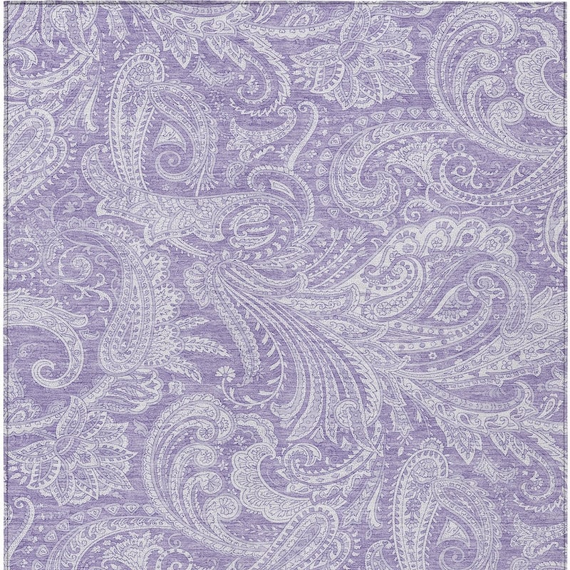 HomeRoots Paisley Transitional Rectangle Outdoor Rug