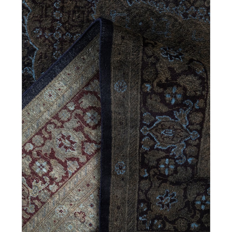 Overdyed One-of-a-Kind Hand-Knotted Area Rug - Black - 6' 0" x 9' 3"