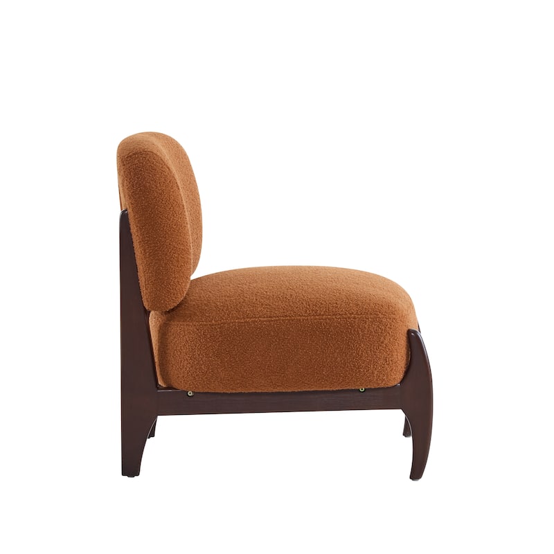 Modern Boucle Lounge Chair