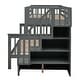 preview thumbnail 9 of 11, Grey Twin-Over-Full Bunk Bed with Storage Stairs & Trundle聽