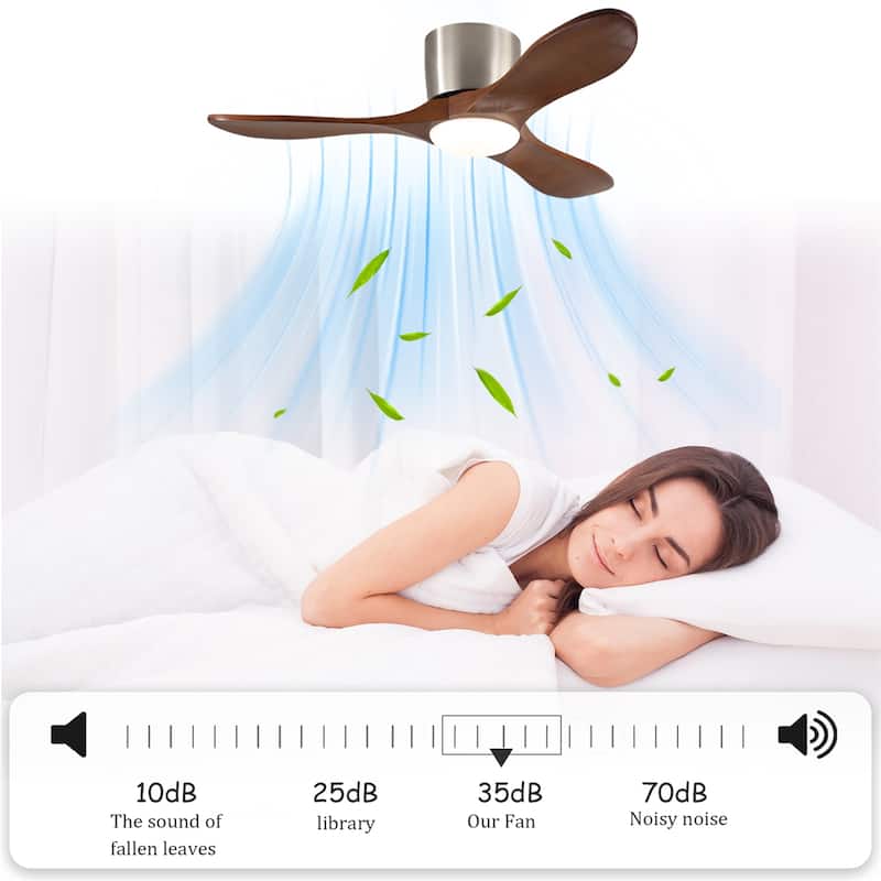 42-inch Ceiling Fan with Light and Remote Control, Reversible DC Motor