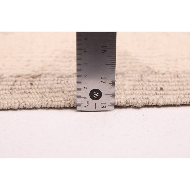 ECARPETGALLERY Hand-knotted Pak Finest Marrakesh Ivory Wool Rug - 8'4 x 11'6