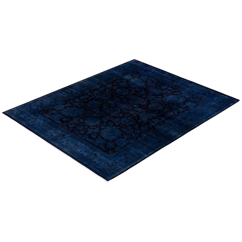 Fine Vibrance One-of-a-Kind Hand-Knotted Area Rug - Gray, 8' 3" x 10' 2" - 8' 3" x 10' 2"