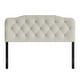 preview thumbnail 19 of 17, CraftPorch Elegant Button-Tufted Upholstered Headboard Warm Grey - Full