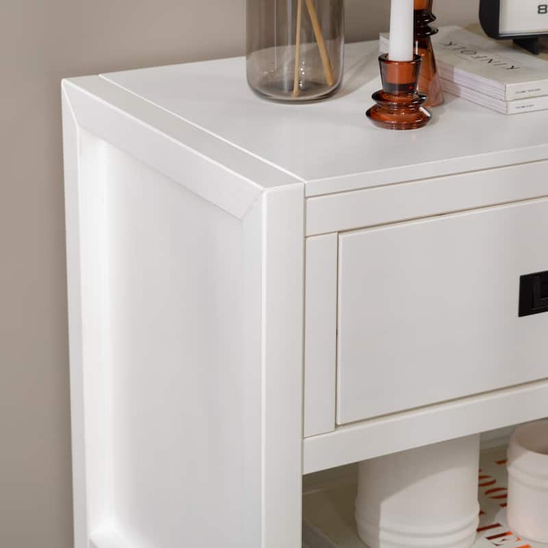 Middlebrook Solid Wood Modern 1-Drawer Nightstands, Set of 2