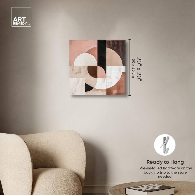 Modern Shapes I Canvas by Art Remedy, Gallery Wrapped